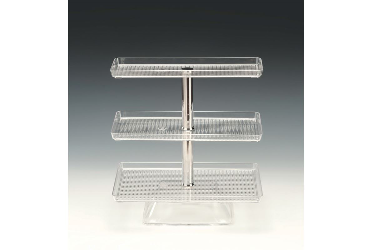 Display Stand With Polycarbonate Tray