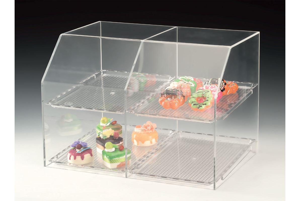 Display Stand With Polycarbonate Tray