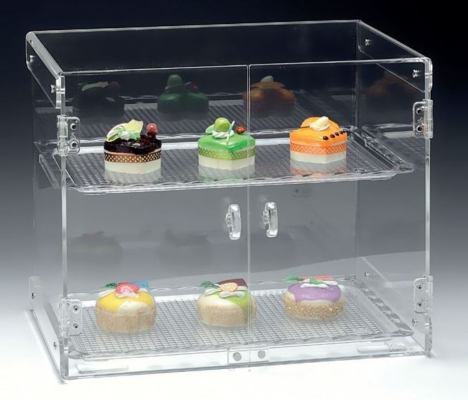Display Stand With Polycarbonate Tray