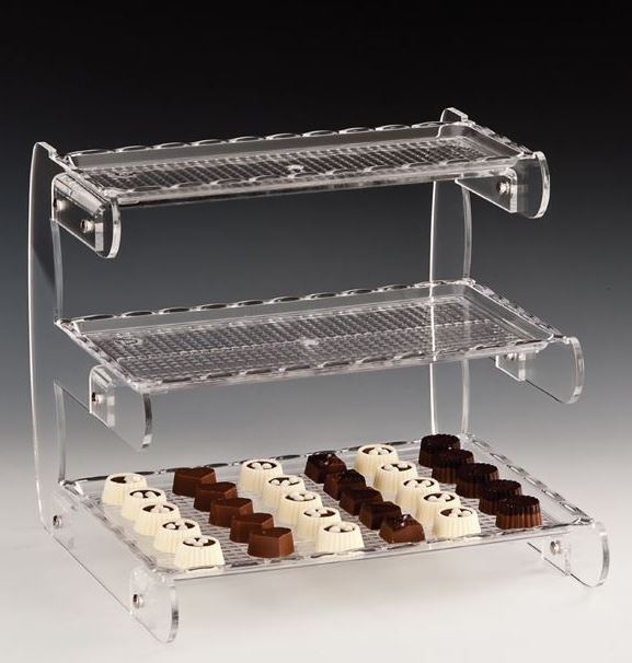 Display Stand With Polycarbonate Tray