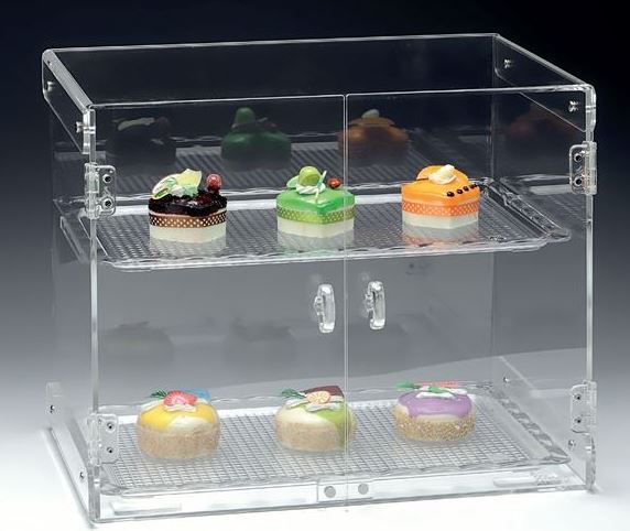 Display Stand With Polycarbonate Tray