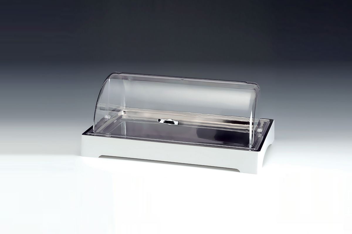 Polycarbonate Rolltop Display Stand With Cover And Cooler / Big
