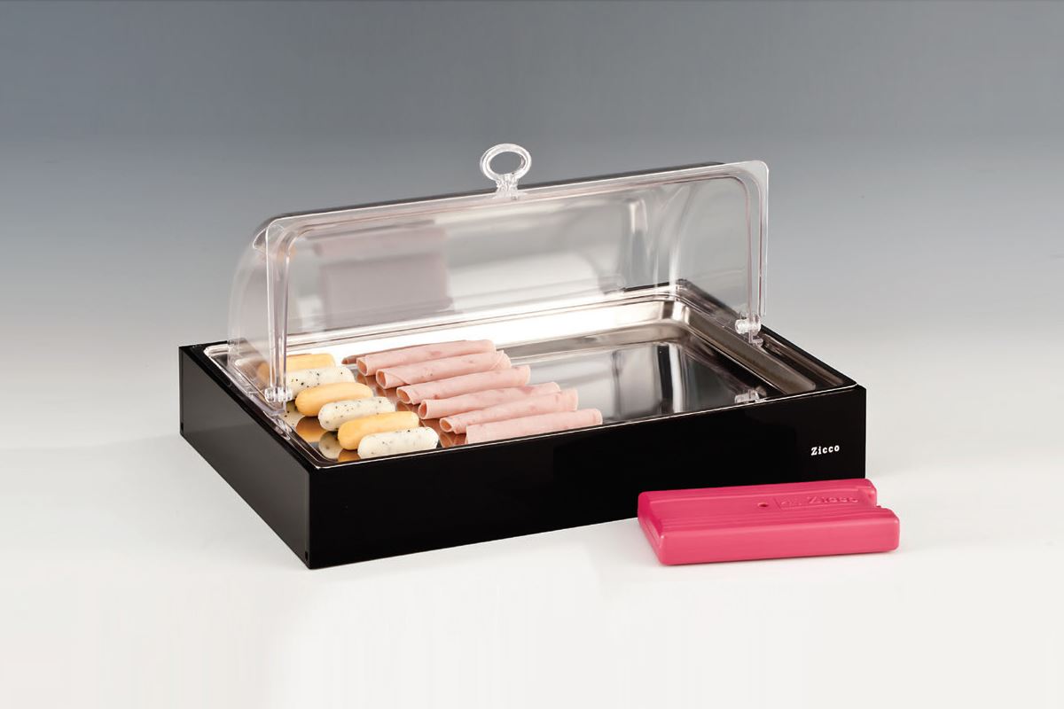 Polycarbonate Rolltop Dısplay Stand Wıth Cover And Cooler / Small