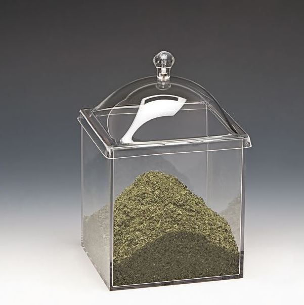 Polycarbonate Jar With Acrylic Lid