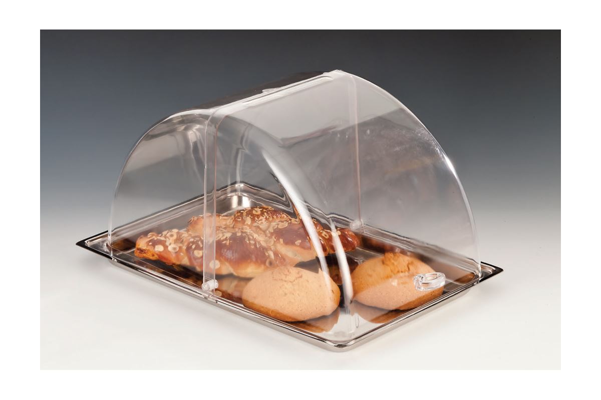 Food Container With Polycarbonate Rolltop Lid / Small 18/10