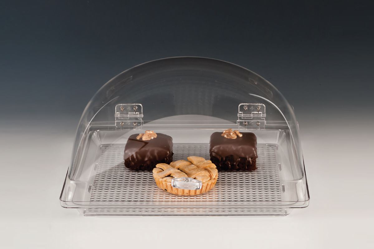 Food Contaıner Wıth Polycarbonate Tray / Square