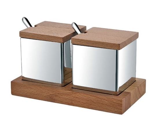 Double Square Spice Shaker Set