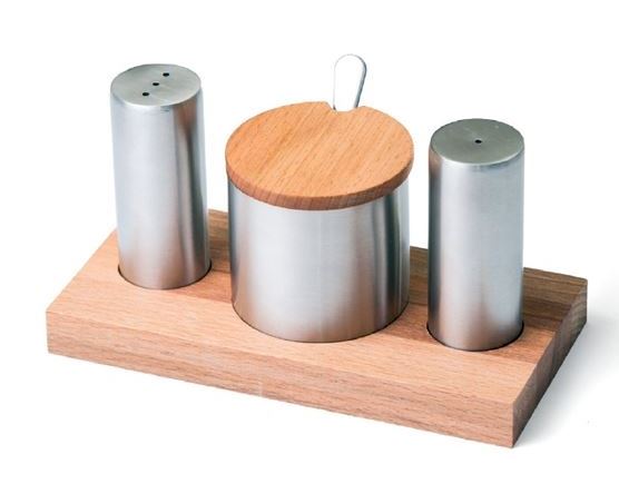Triple Salt-Spice Shaker Set