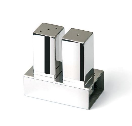 Double Square Salt Shaker Set (Mat-Shiny)