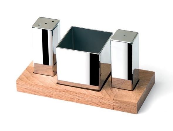 Triple Square Salt Shaker-Sugar Bowl Set