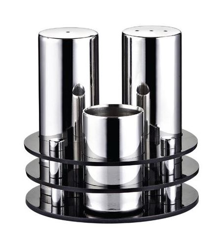 Triple Round Salt Shaker Set (Glossy)