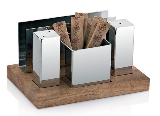4'lü Square Salt Shaker Set (Mat-Glossy)