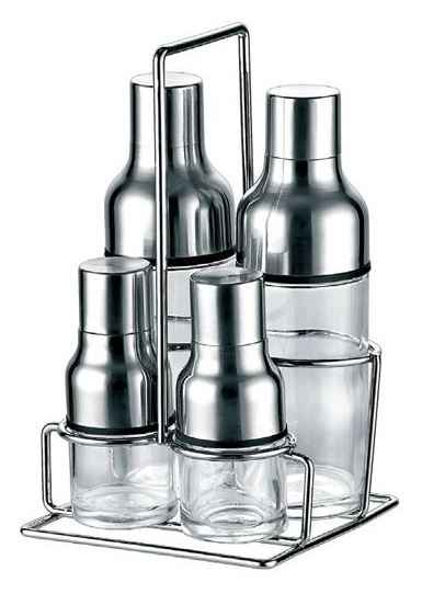 Tel Stand 4 Pcs Oil Container Set