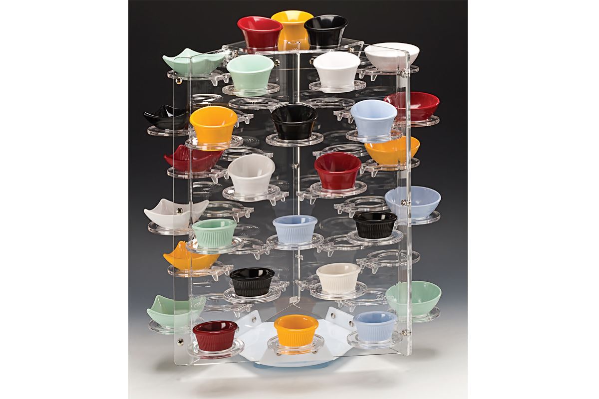 Rotating Acrylic Minimel Display Stand with 48Pieces