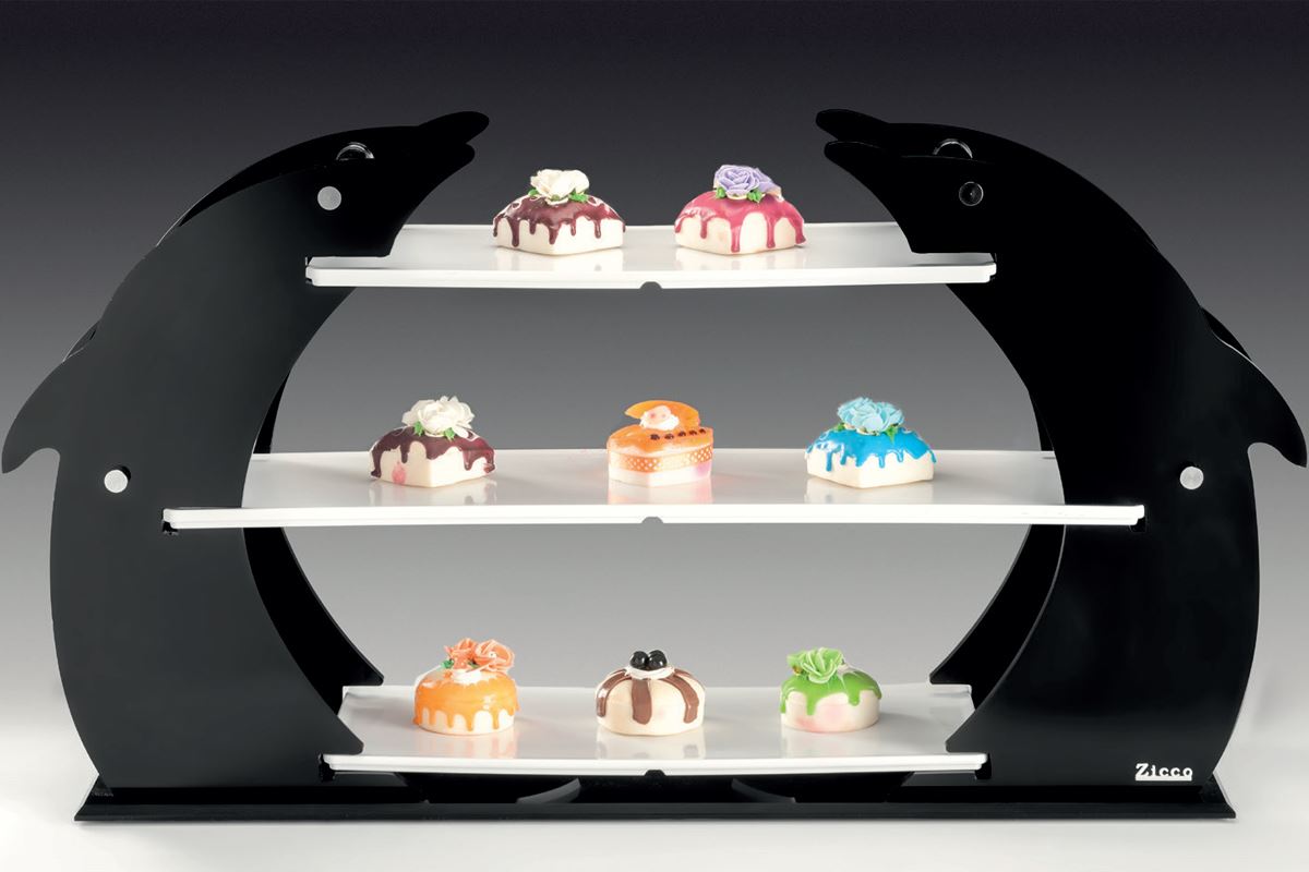 Display Stand With Melamine Tray