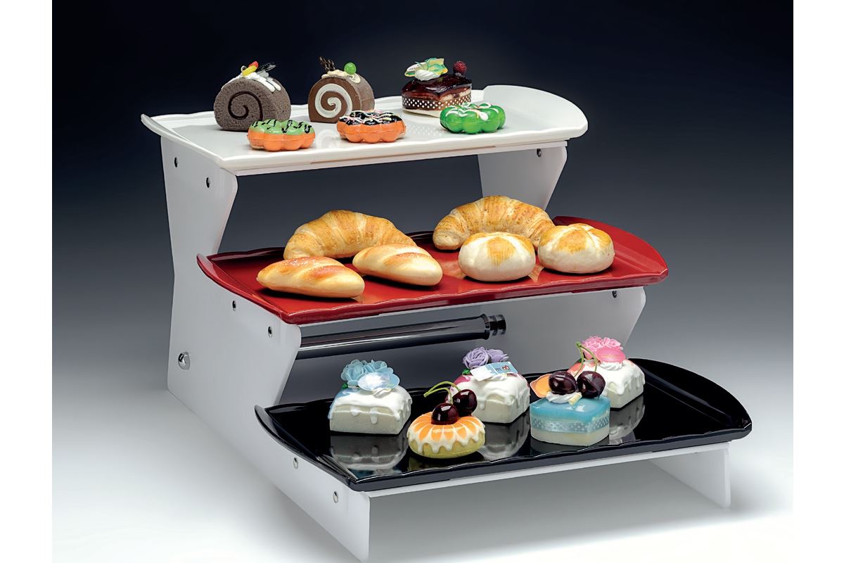 Display Stand With Melamine Tray