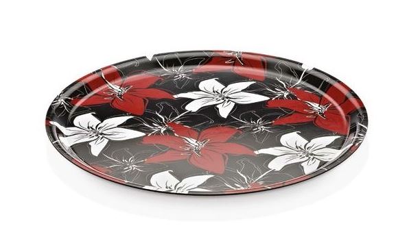 Lilla-Decorated Laminated Trays