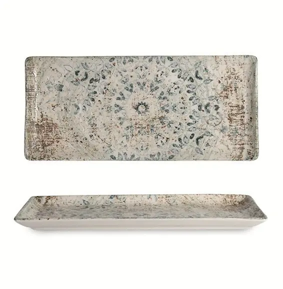 Flora Rectangular Serving Plate