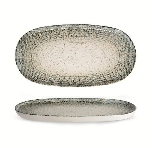 Toledo Oval Plate Flat