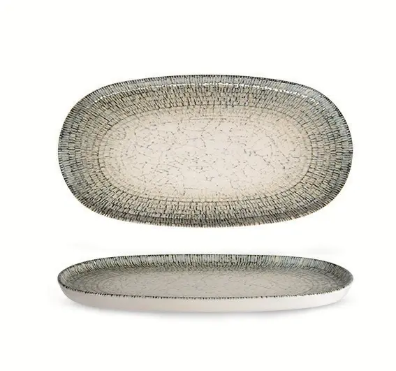 Toledo Oval Plate Flat