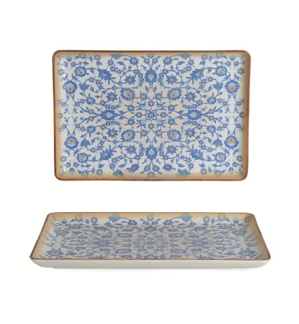 Flora Rectangular Serving Plate