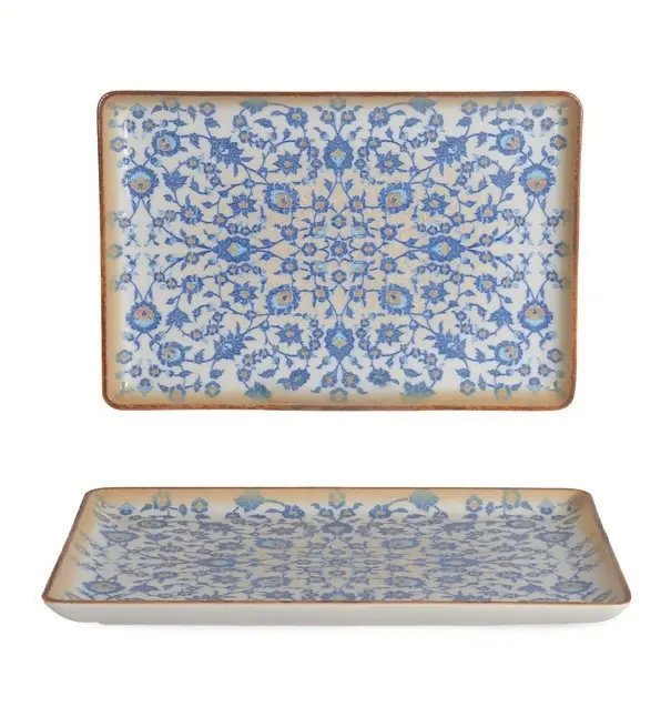Flora Rectangular Serving Plate