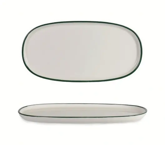 Toledo Oval Plate Flat