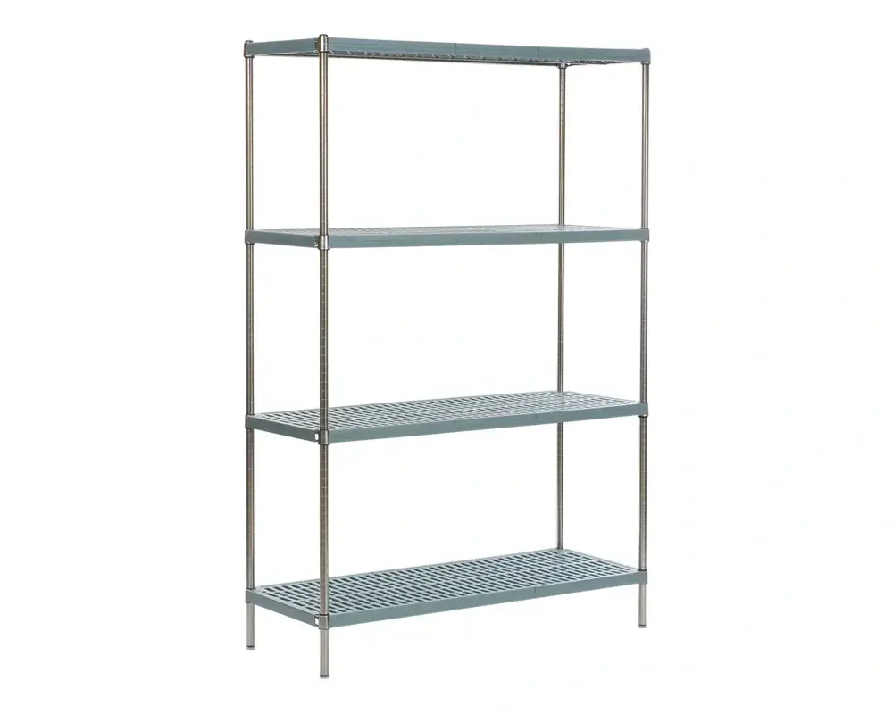Inox + Plastic Panel Shelf System