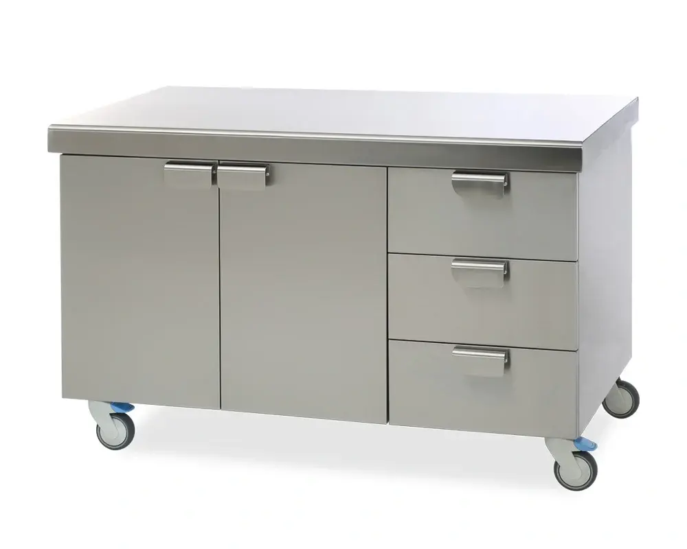 Working Table with Lower Cabinet and Drawers