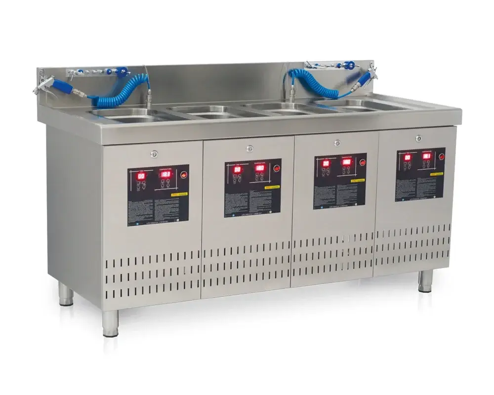 Ultrasonic Cleaner Counter with Drying Unit (4+1)