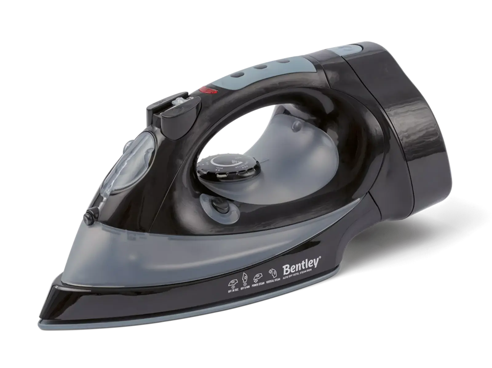 Steam iron retractable cord Black