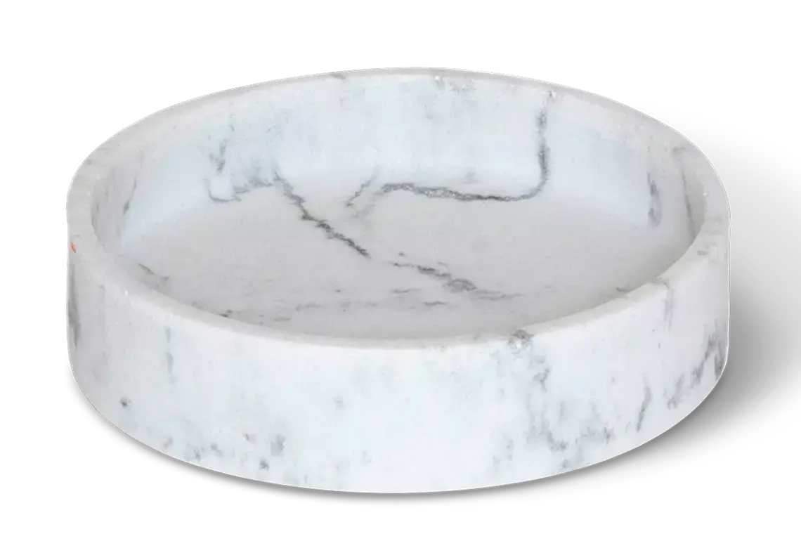 Ibu Amenity tray S White Marble