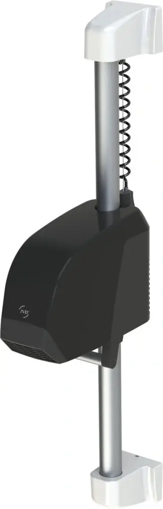 Wall-mounted hair dryer Neptune matt black
